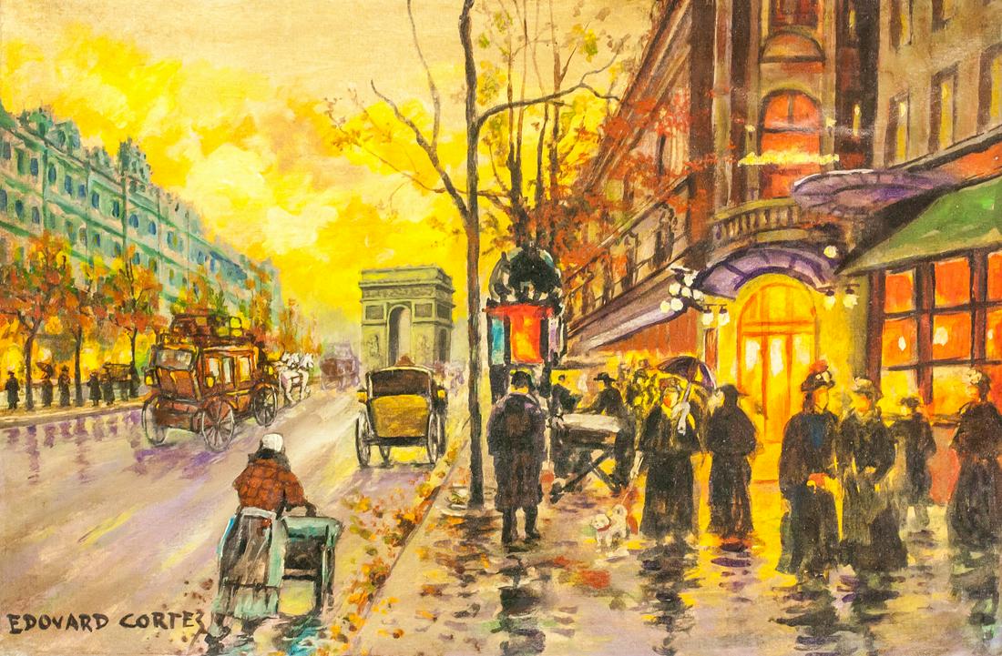 Attr. Edouard Cortes French Oil on Canvas (1 of 5)