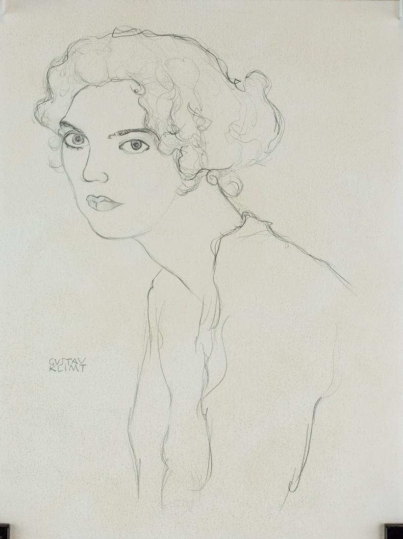Gustav Klimt Austrian Art Nouveau Pencil on Paper (1 of 6)