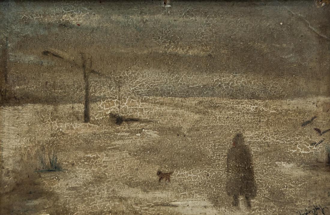 Laszlo Mednyanszky Hungarian Modernist Oil 1937 (1 of 7)