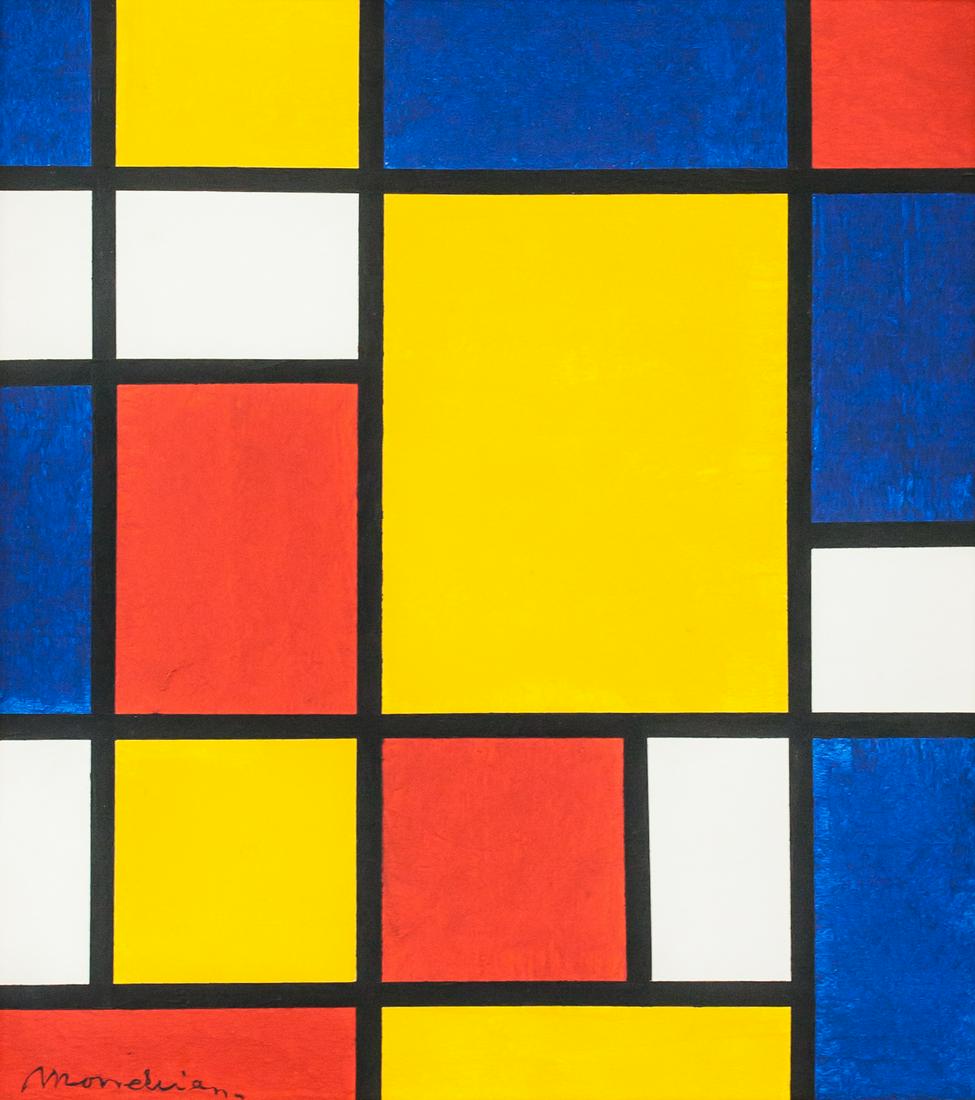 Piet Mondrian Dutch De Stijl Acrylic on Canvas (1 of 6)