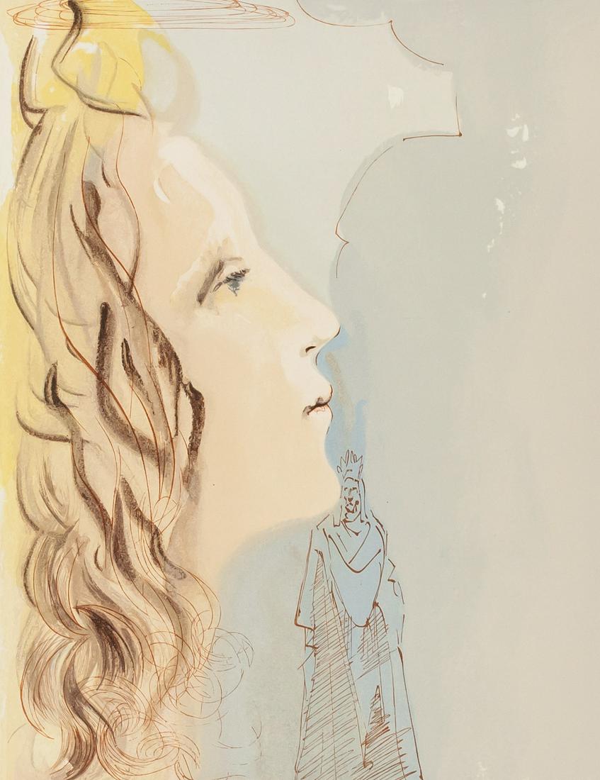 Salvador Dali Spanish Woodblock with Certificate (1 of 8)