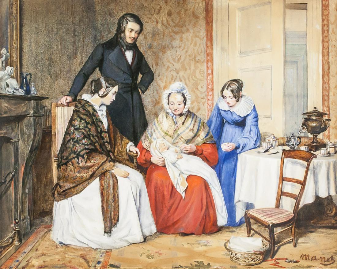 Edouard Manet French Mixed Media and Ink on Paper (1 of 8)