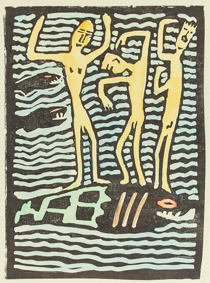 Oskar Kokoschka Austrian Signed Woodcut on Paper (1 of 7)