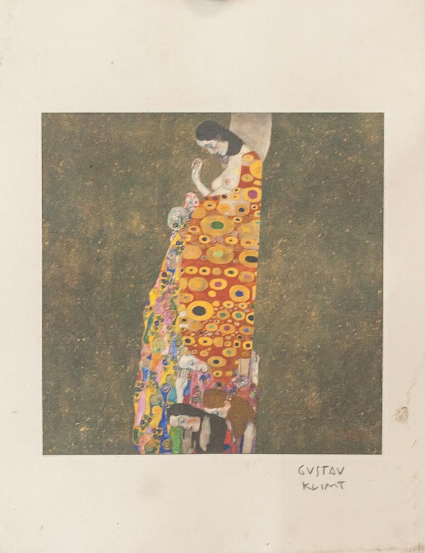 Gustav Klimt Austrian Modernist Signed Linocut (1 of 6)