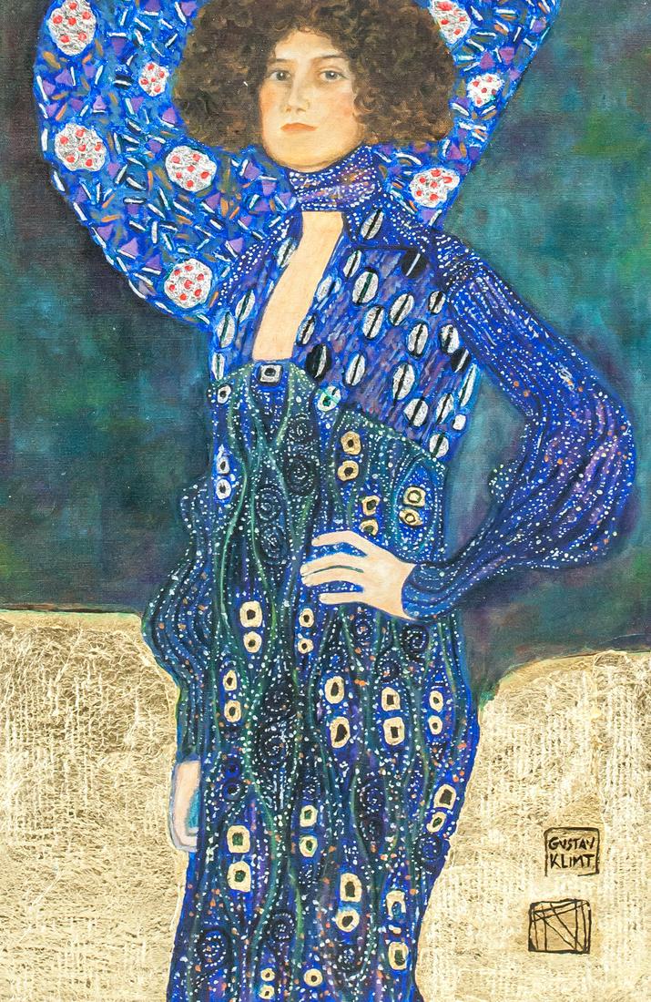 Gustav Klimt Austrian Modernist Oil on Canvas (1 of 9)
