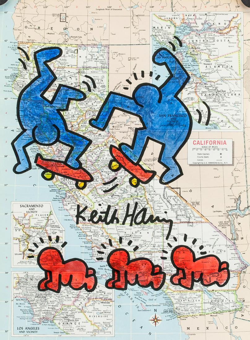 Keith Haring American Ink and Watercolor on Paper (1 of 5)