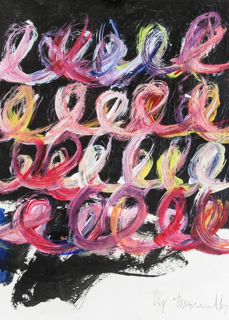 Cy Twombly American Abstract Mixed Media on Paper (1 of 6)