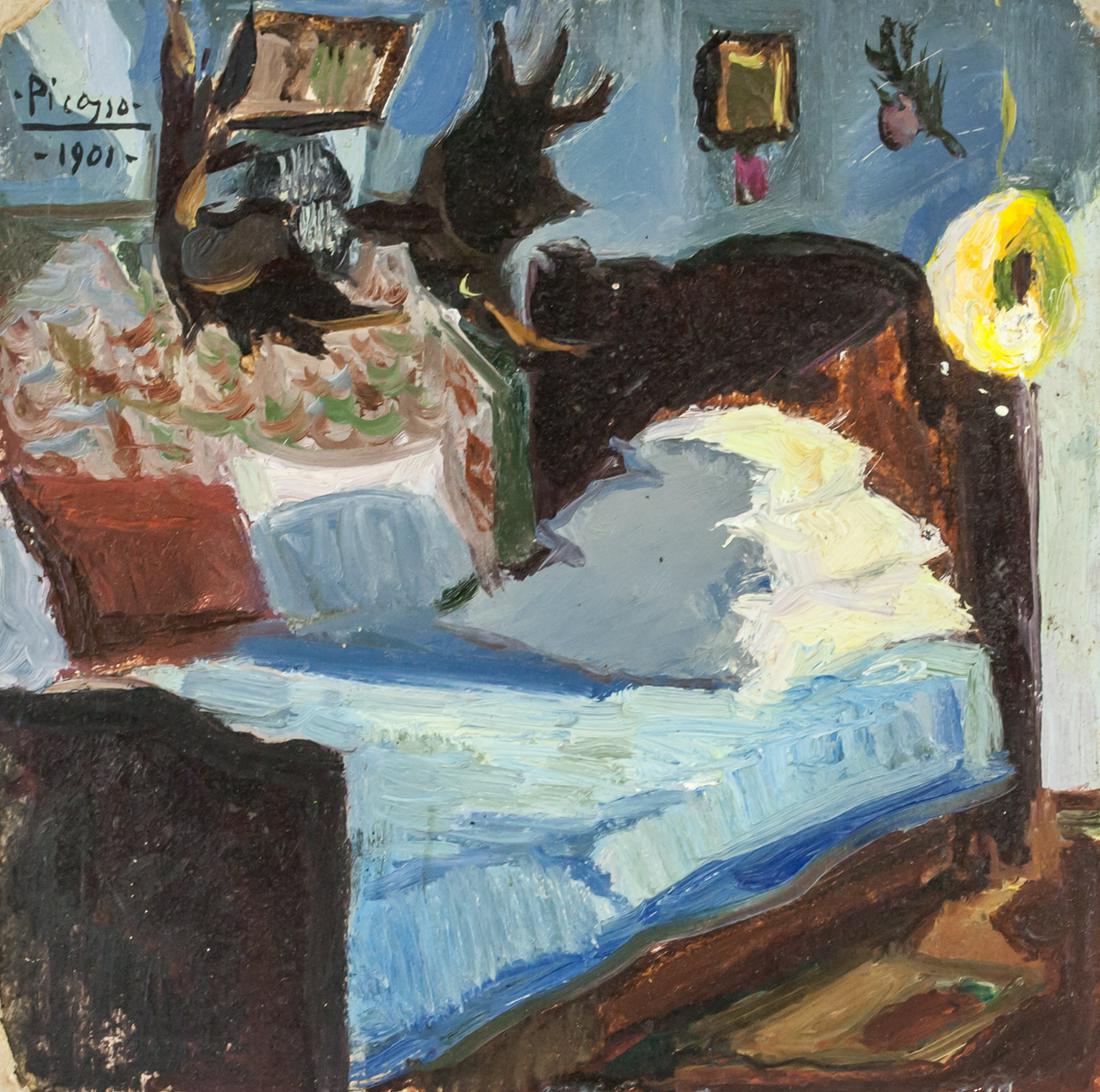 Pablo Picasso Spanish Cubist Oil on Board 1901 (1 of 9)