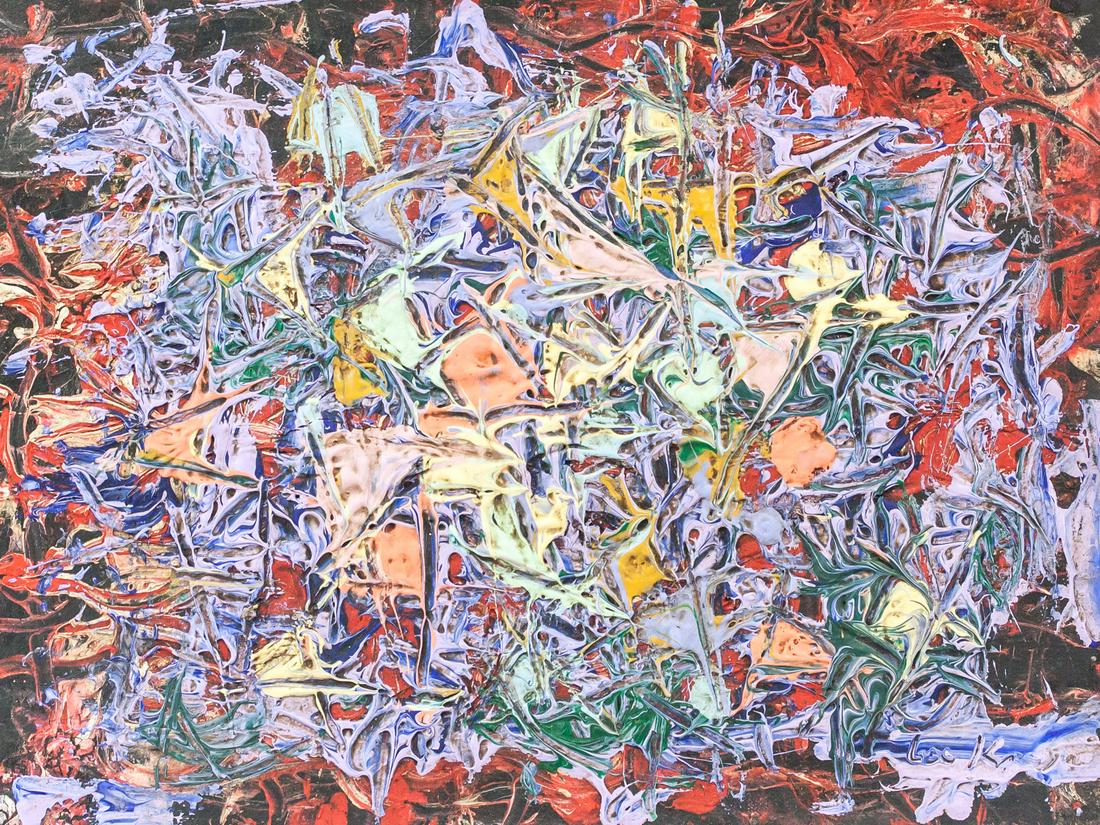 Lee Krasner American Abstract Mixed Media on Board (1 of 8)