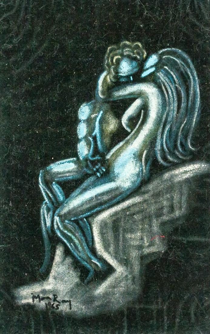 Man Ray American Acrylic on Velvet Galerie Beyeler (1 of 8)