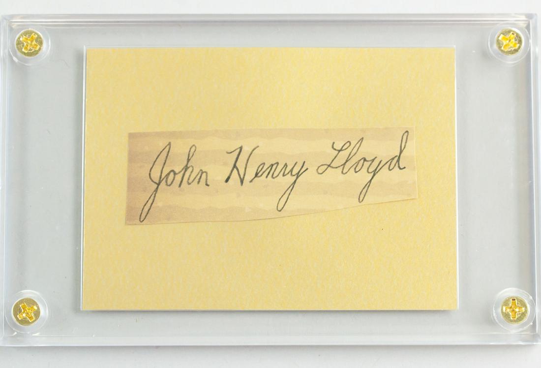 John Henry Lloyd 1884-1964 American Autograph Card (1 of 5)