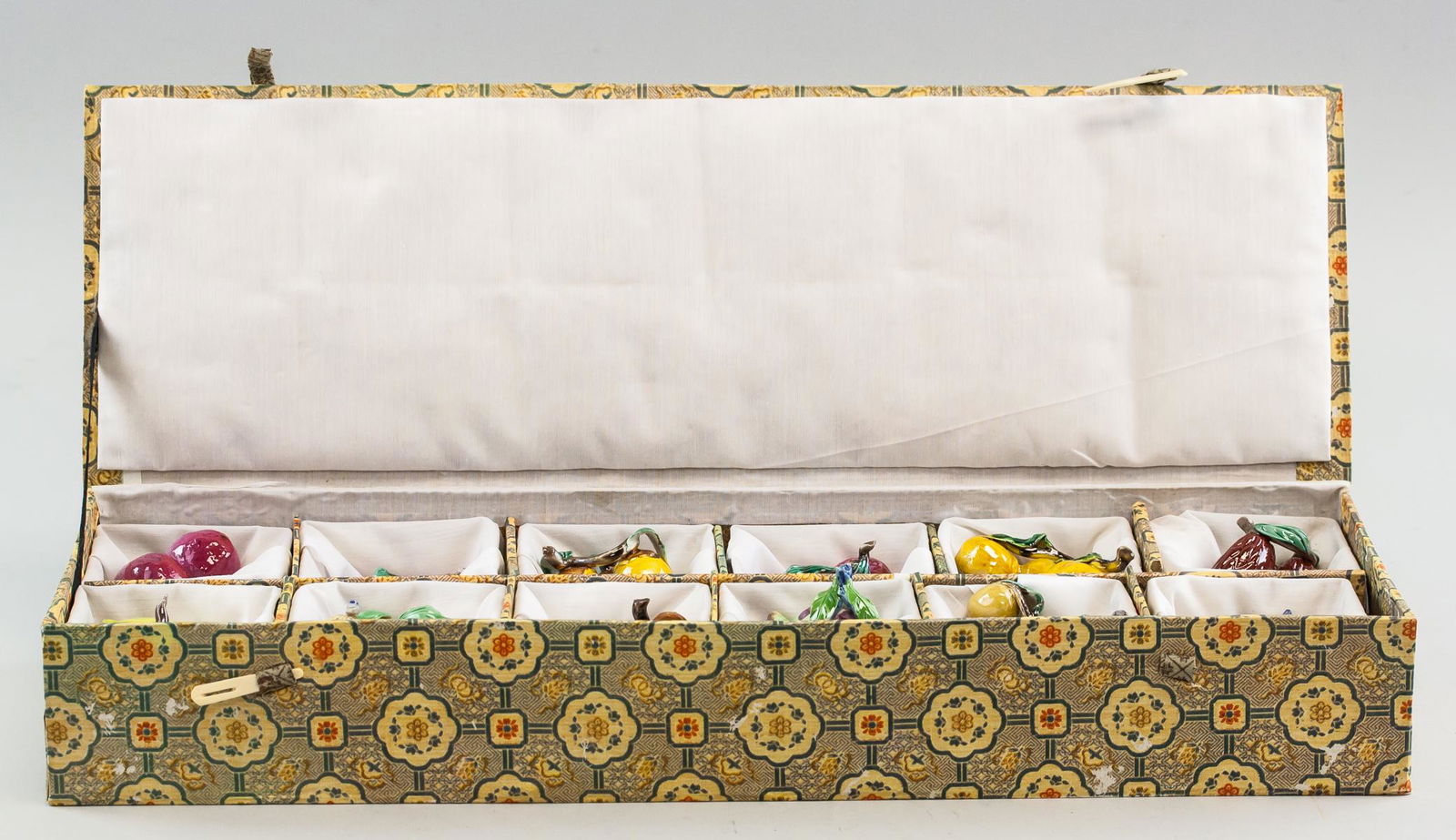 Set of 12 Chinese Republic Porcelain Fruit Figures (1 of 10)