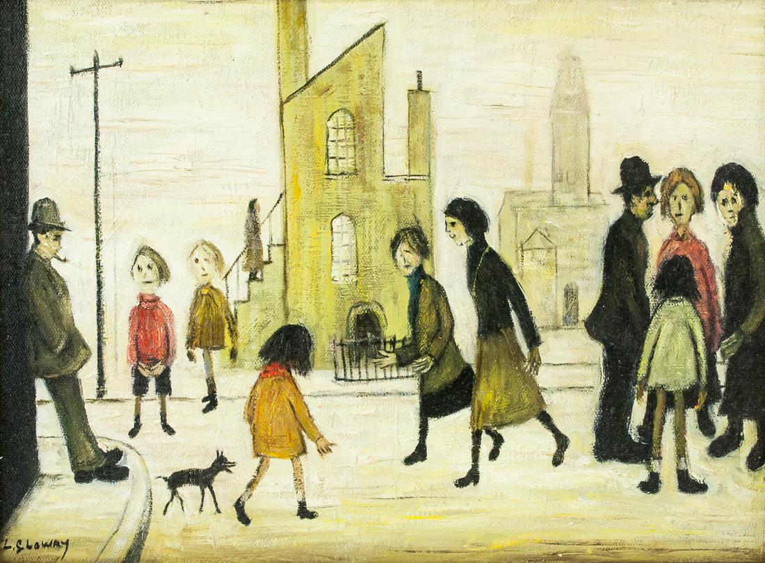 L. S. Lowry British Impressionist Oil on Board (1 of 8)