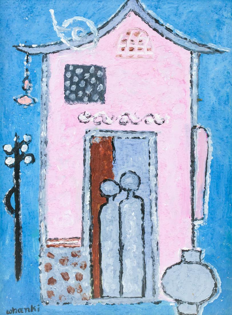 Whanki Kim Korean Mixed Media on Board (1 of 7)