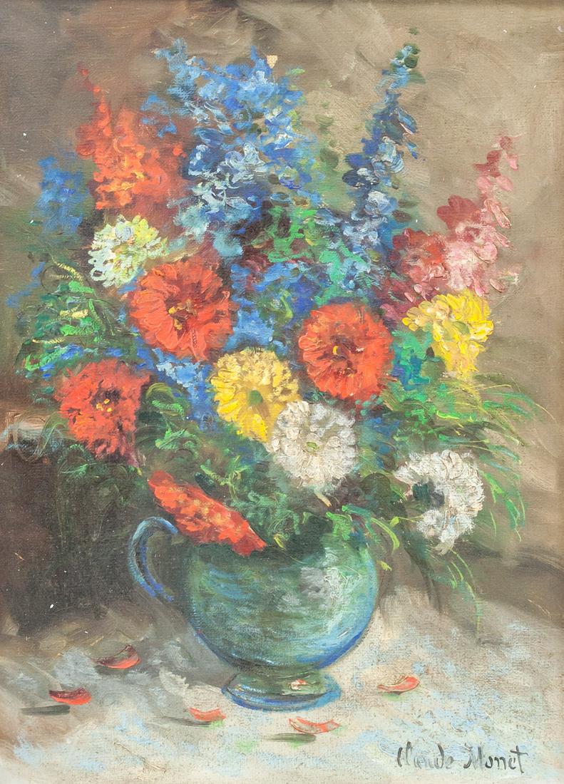 French Oil on Canvas Signed Claude Monet (1 of 8)