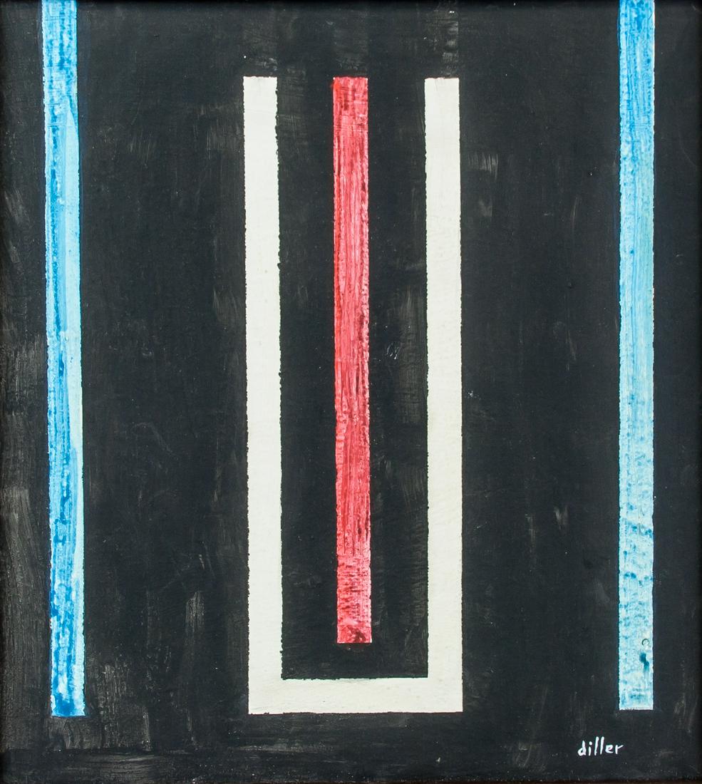 Burgoyne Diller American Abstract Oil on Canvas (1 of 5)