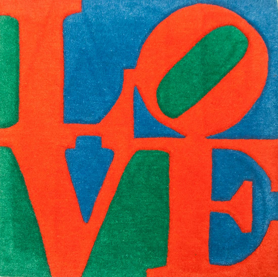 Robert Indiana American LOVE Rug COA (1 of 7)