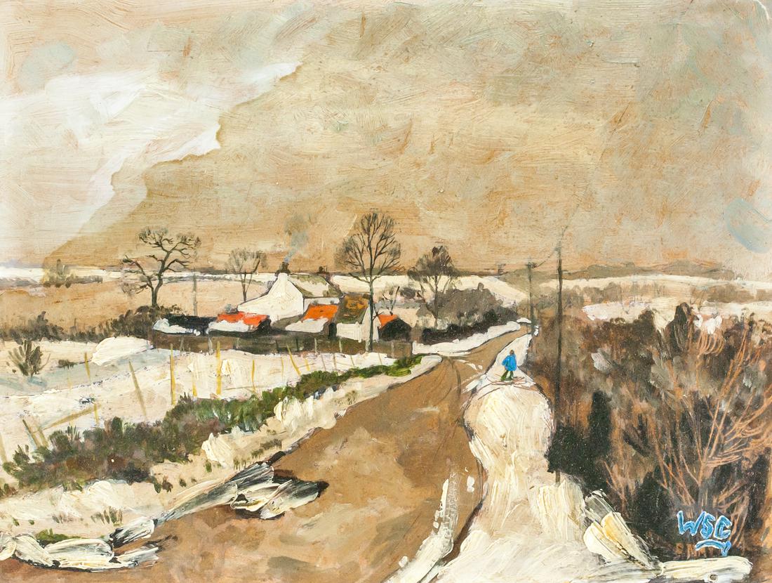 Winston Churchill British Oil on Board (1 of 6)