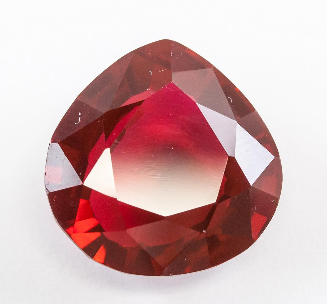 37.95ct Pear Cut Red Natural Ruby GGL (1 of 4)