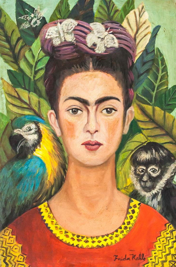 Frida Kahlo Mexican Modernist Oil on Canvas (1 of 10)