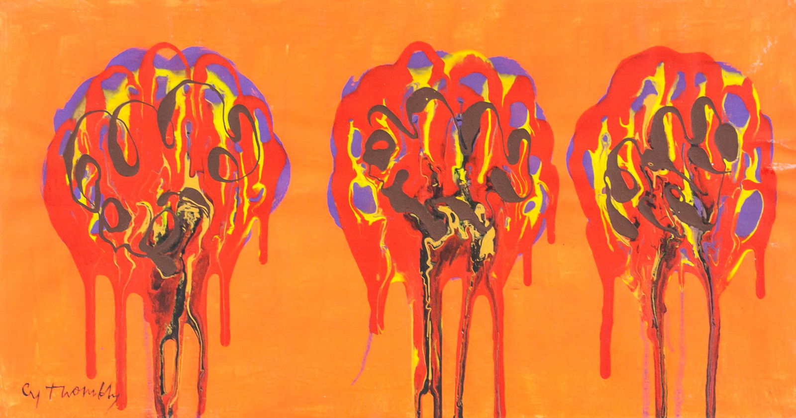 Cy Twombly American Oil on Canvas (1 of 6)