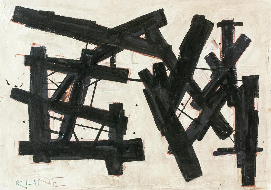 Franz Kline American Abstract Oil on Board (1 of 8)