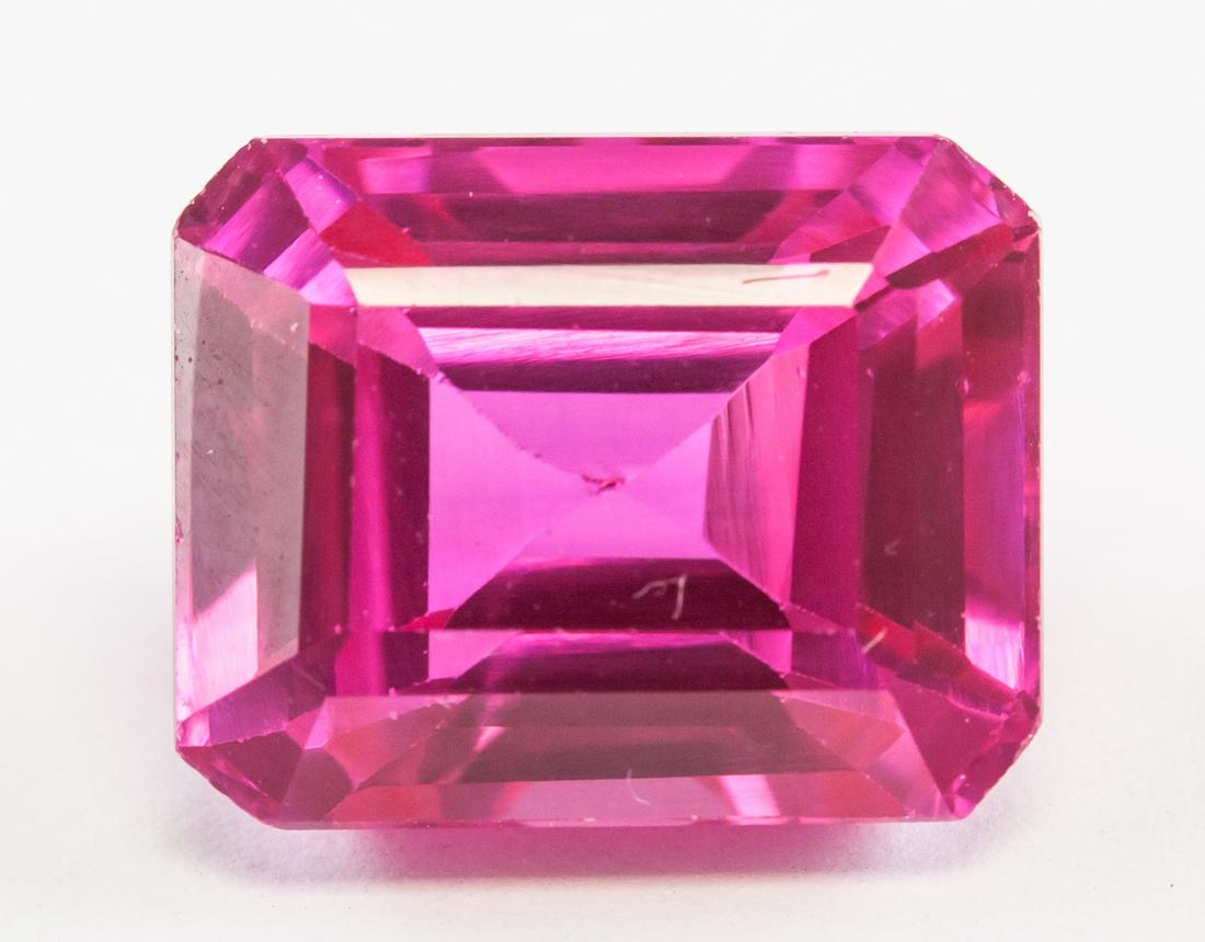 12.75ct Emerald Cut Pink Natural Danburite GGL (1 of 4)