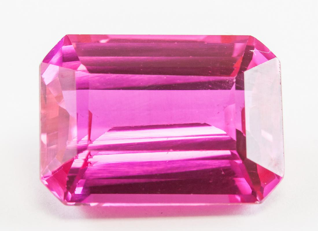 19.70ct Emerald Cut Pink Natural Danburite GGL (1 of 4)