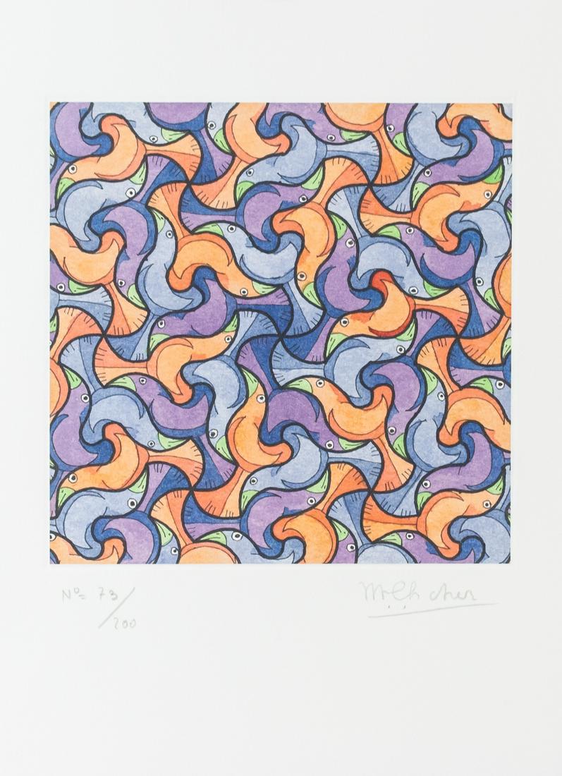 Dutch Lithograph 73/200 Signed MC Escher (1 of 6)