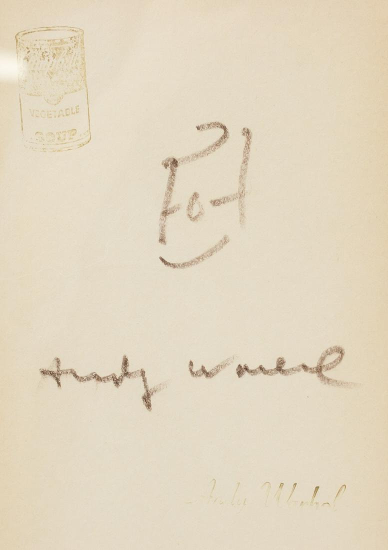 American Ink on Paper Signed Andy Warhol (1 of 6)