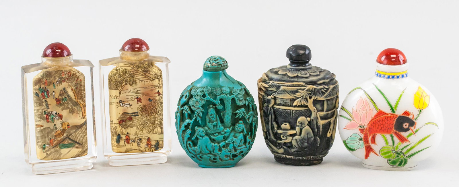 Five Chinese Snuff Bottles (1 of 7)