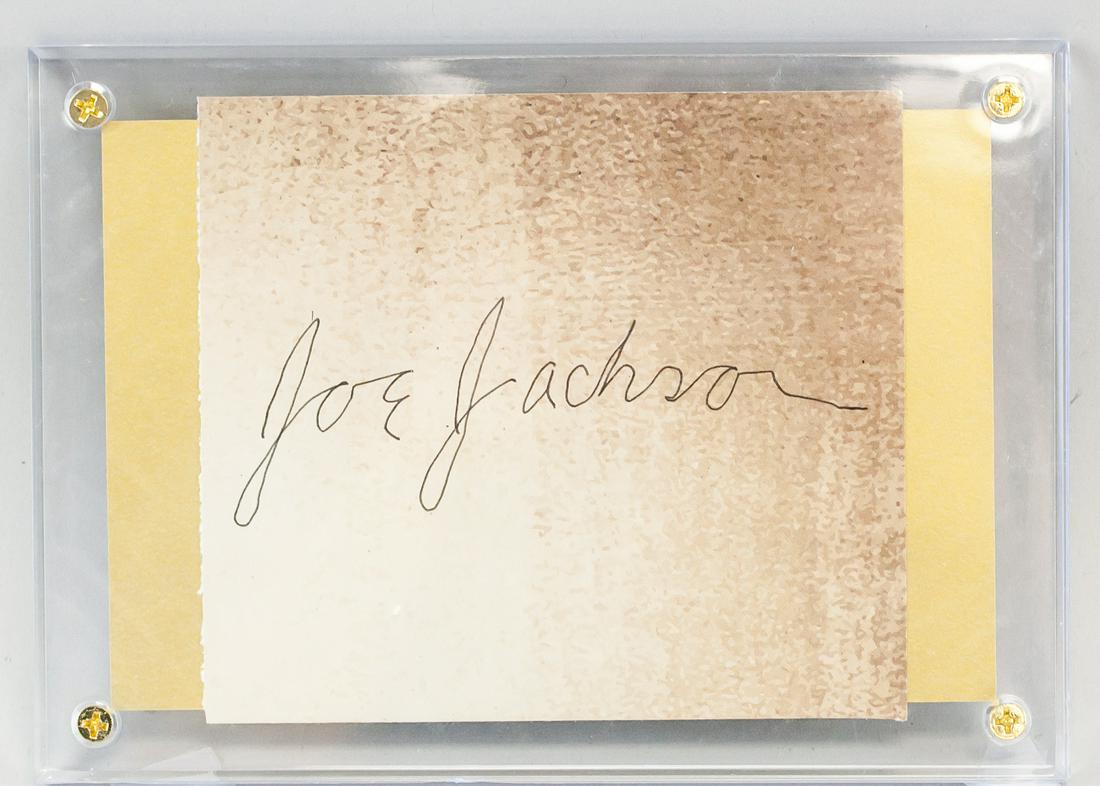 Joe Jackson 1887-1951 American Autograph Card (1 of 3)