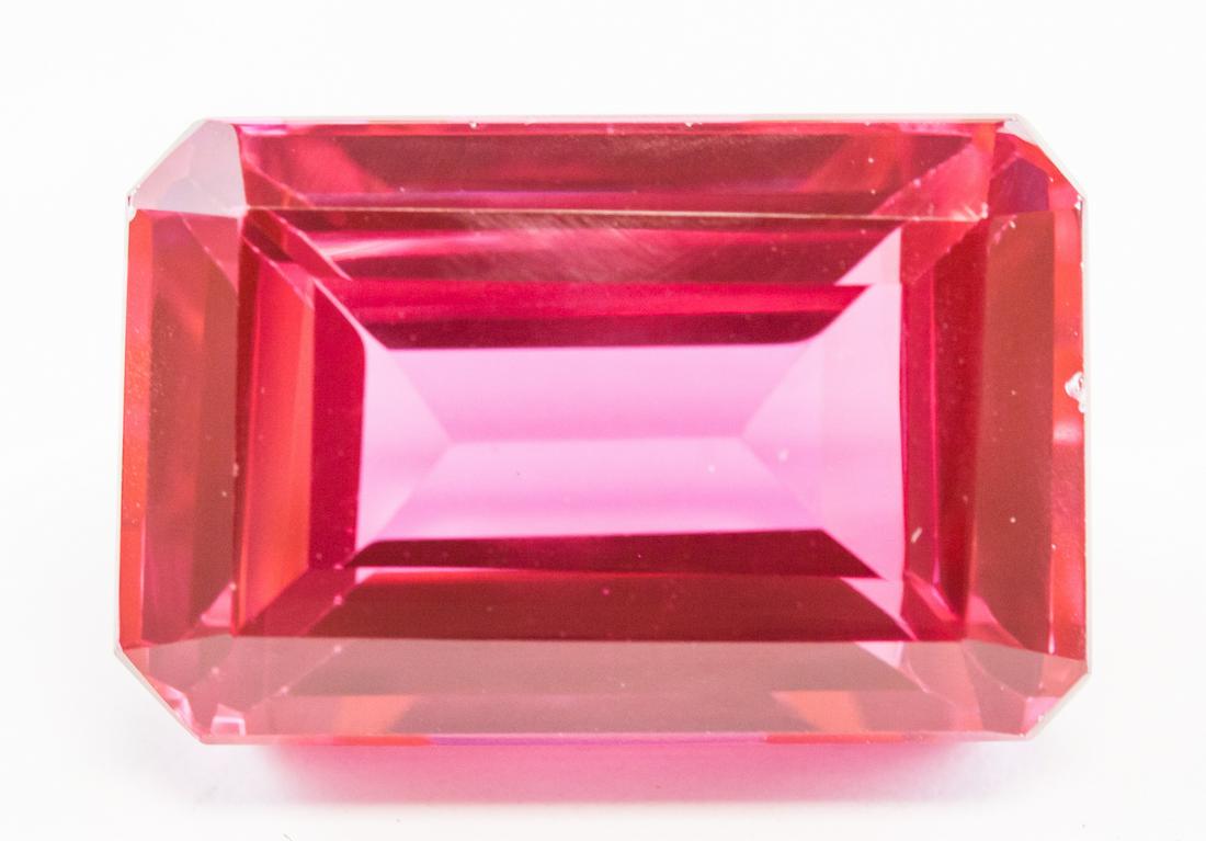 41.95ct Emerald Cut Pink Natural Ruby GGL (1 of 4)