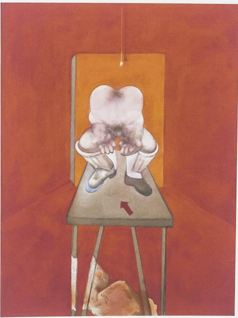 English Linocut 17/100 Signed "Francis Bacon" (1 of 6)