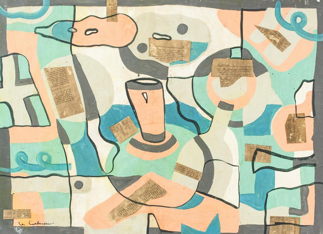 Swiss-French Mixed Media Signed Le Corbusier (1 of 7)