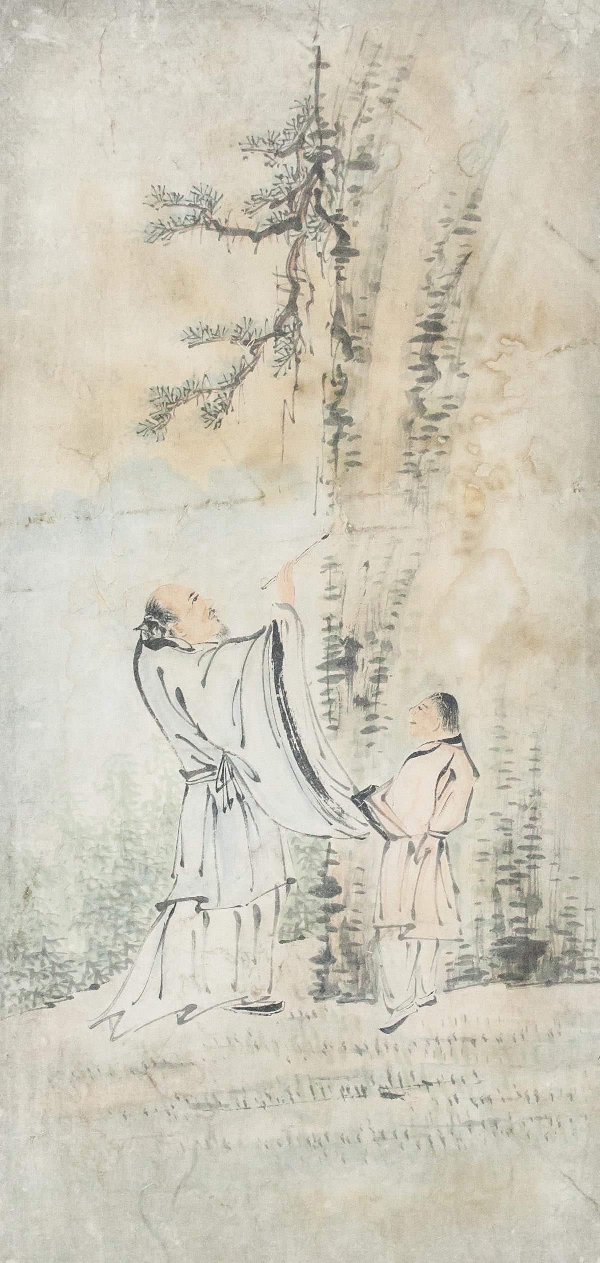 Korean Watercolor Painting with Frame (1 of 5)