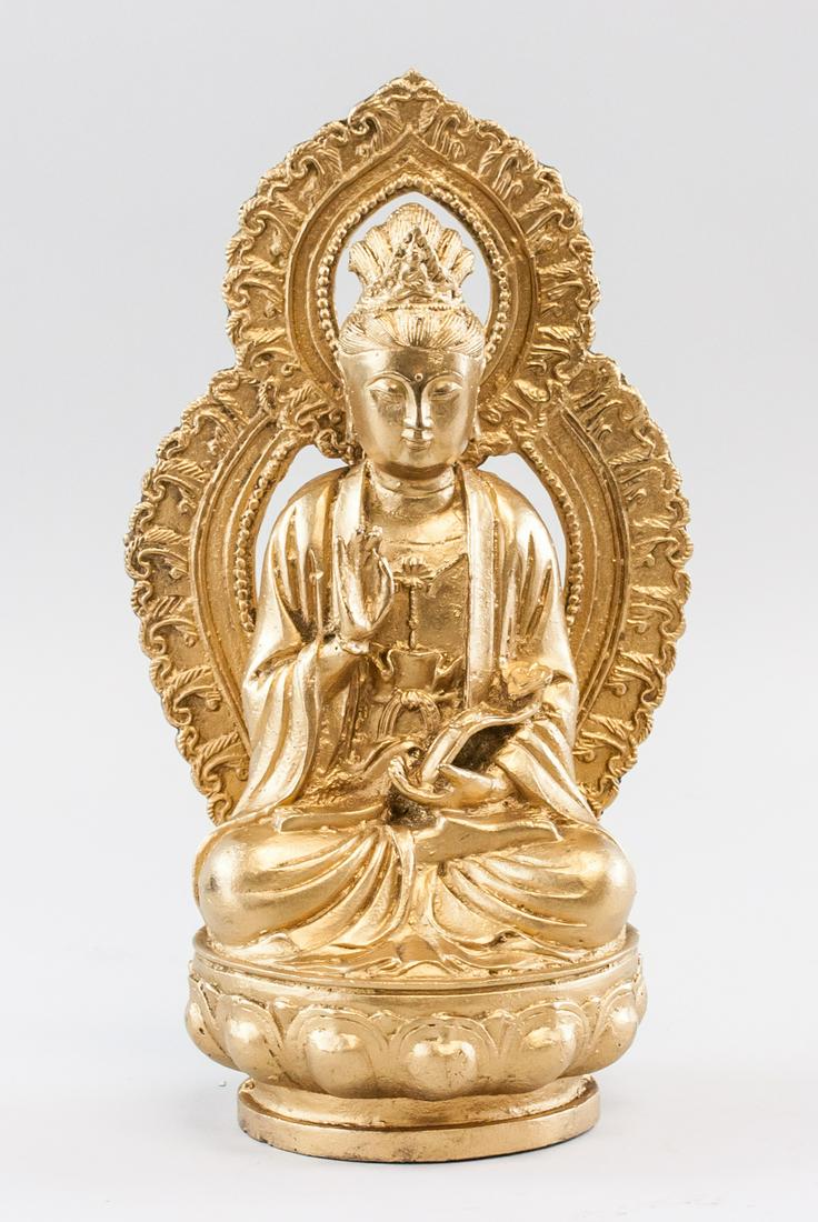 Chinese Gilt Bronze Buddha (1 of 5)