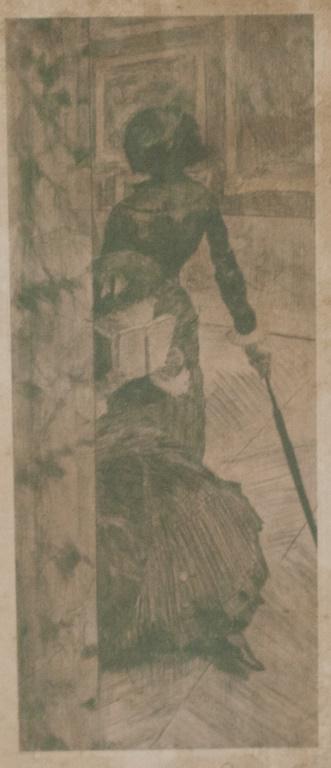 French Linocut on Paper Signed "Degas" (1 of 5)