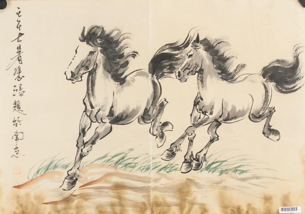 Xu Beihong 1895-1953 Chinese Ink on Paper Horse (1 of 5)