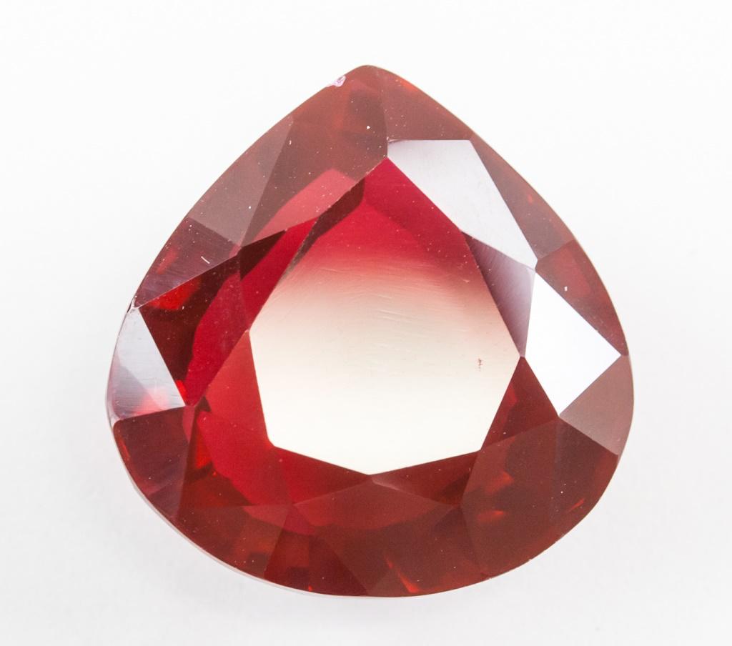 43.35ct Pear Cut Red Natural Ruby GGL (1 of 4)