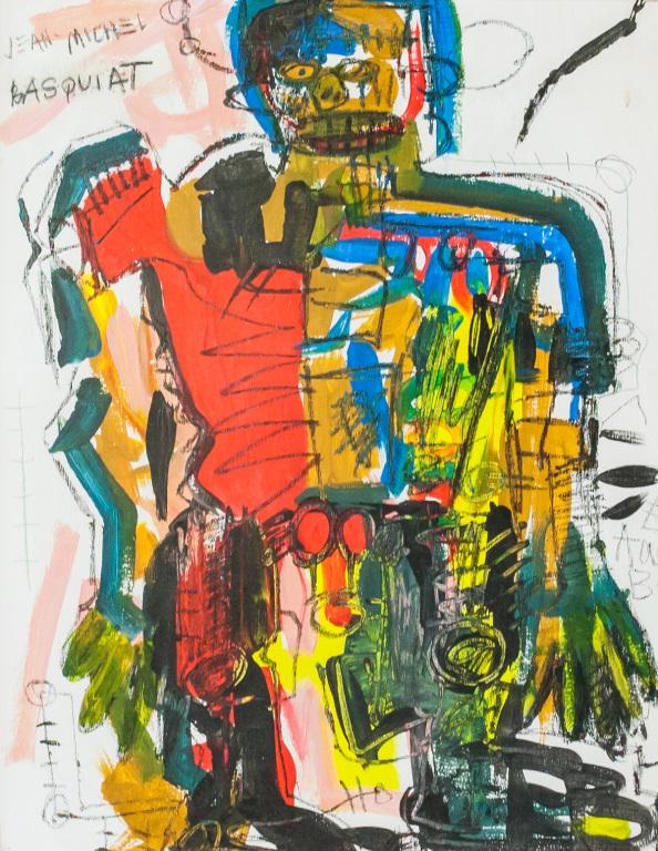 American Oil on Canvas Signed Jean Michel Basquiat (1 of 6)