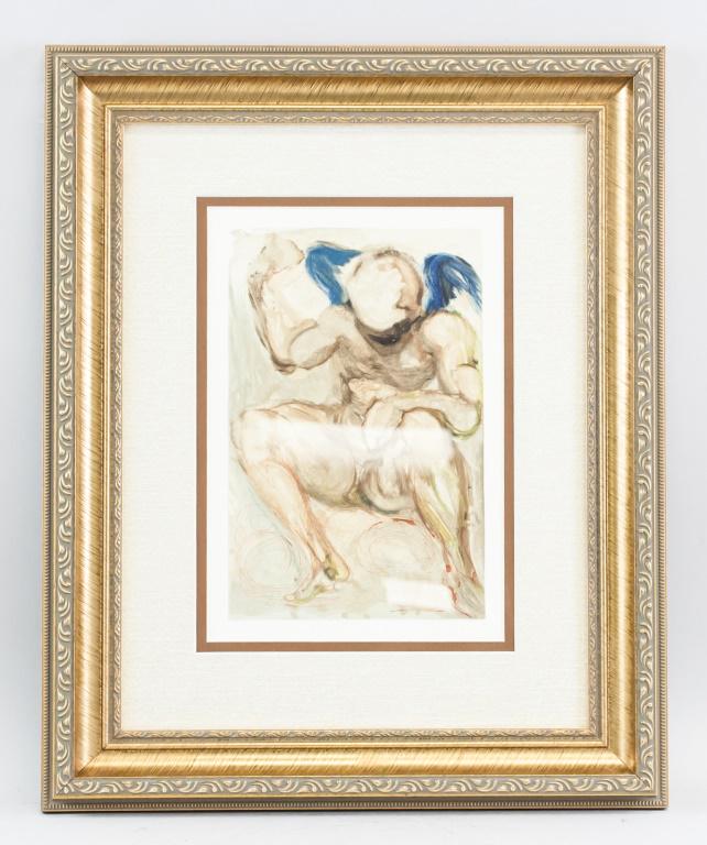 Color Woodcut Salvador Dali Envy Canto 15 (1 of 5)