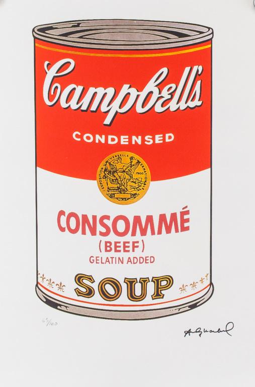 US Litho Signed Andy Warhol 65/100 Leo Castelli (1 of 11)