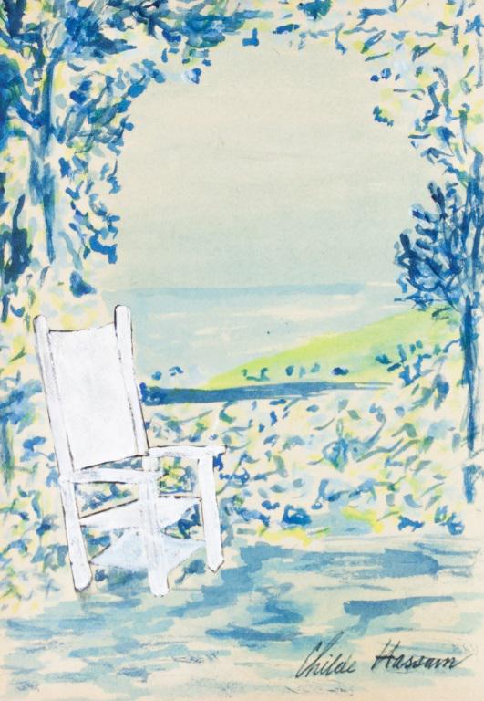 American Watercolor on Paper Signed Childe Hassam (1 of 4)