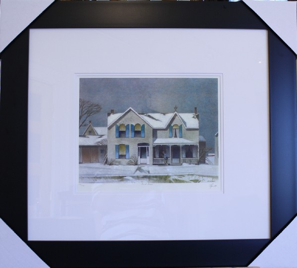 A.J. Casson(canadian,1898~1992),Group of seven, Ti: A.J. Casson(canadian,1898~1992),Group of seven, Title : First snow, Limited edition lithogragh(146/150), full signature, 10 1/2"X14"