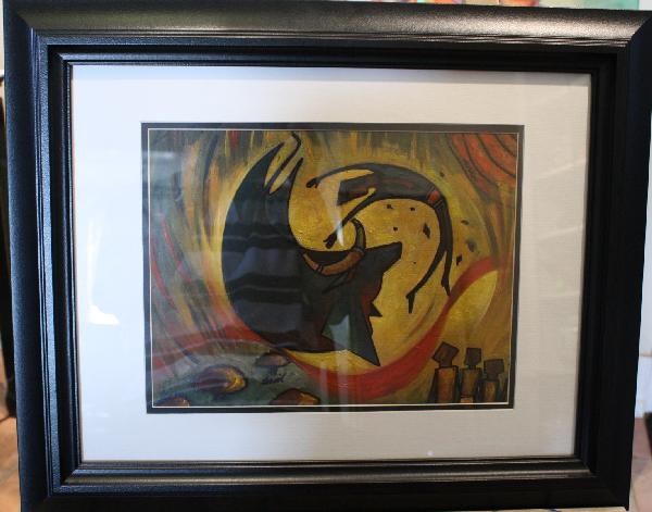 Sunil Das, Title: Bull Fight, Canadian artist, oil: Sunil Das, Title: Bull Fight, Canadian artist, oil on board, signed, 14"x18"