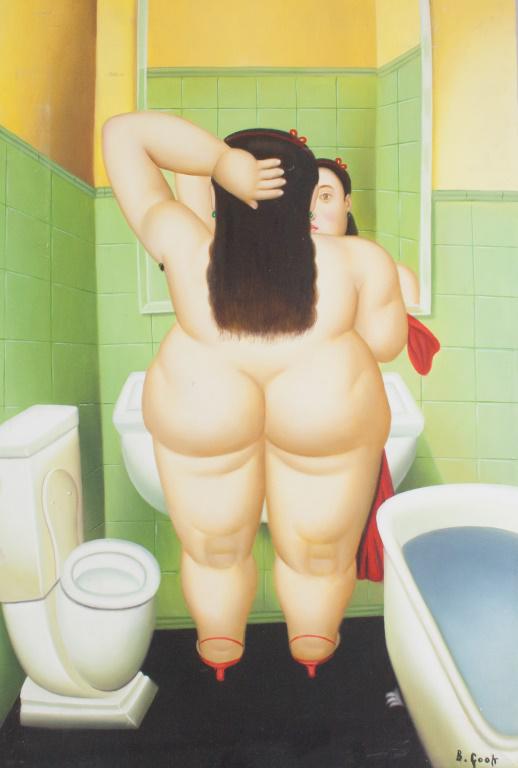 British Oil on Canvas Signed B. Cook (1 of 4)