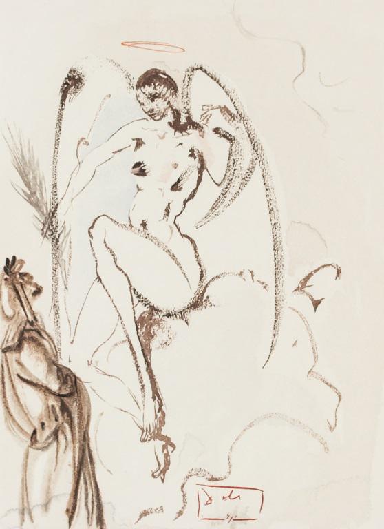 Spanish Woodblock on Paper Signed Salvador Dali (1 of 7)