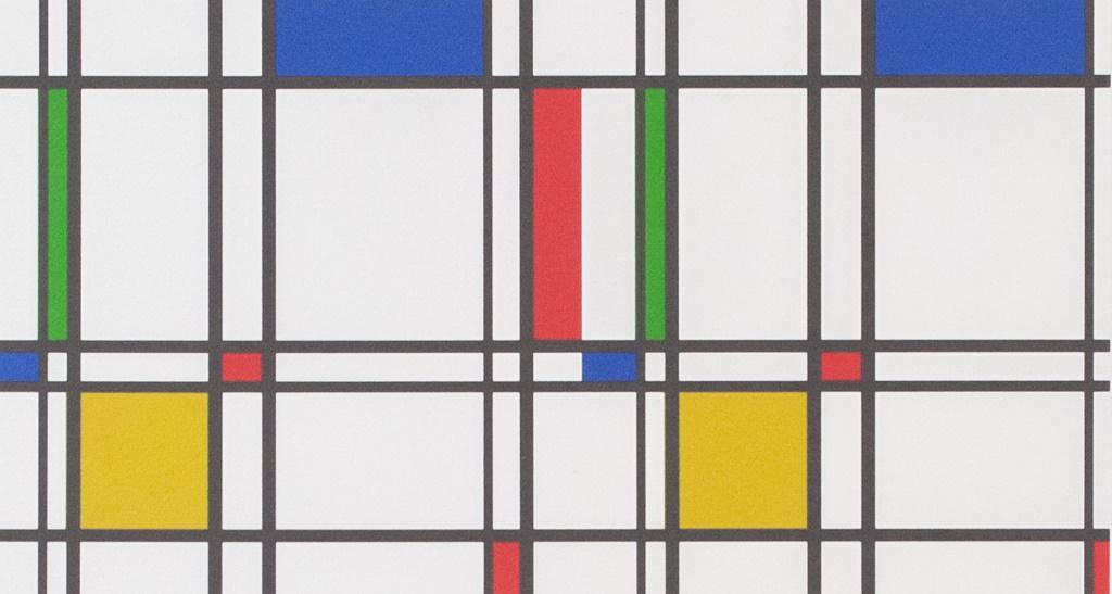 Dutch Lithograph on Paper Signed Mondrian (1 of 4)