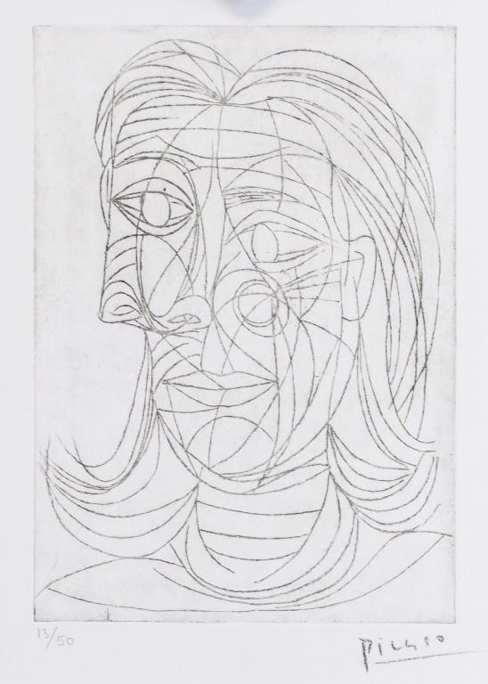 Spanish Linocut Etching 13/50 Signed Picasso (1 of 8)